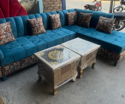 Sofa with tables